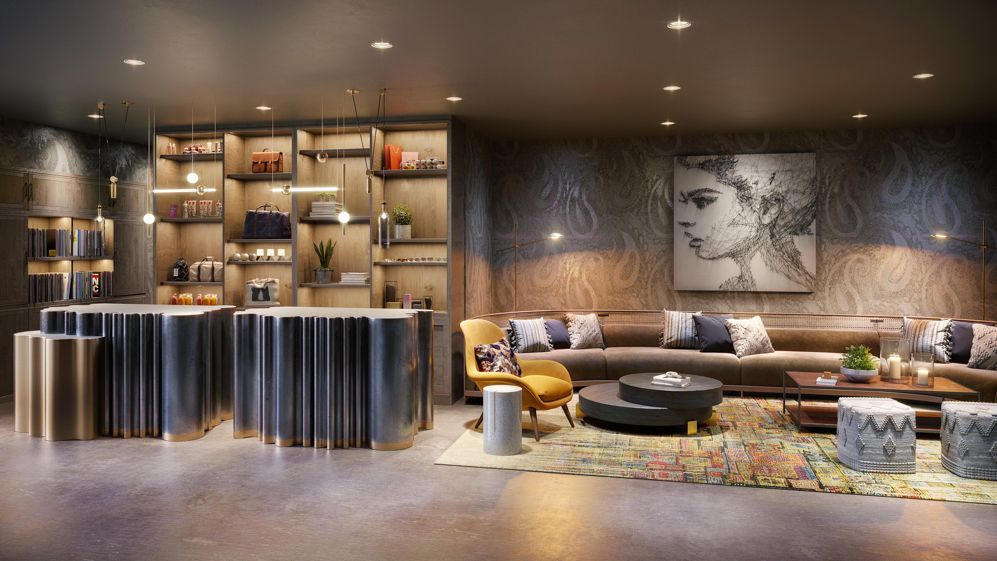 Vignette Collection Yours Truly Dc By Ihg Washington Ngoại thất bức ảnh The lounge at the 100 East 53rd Street building